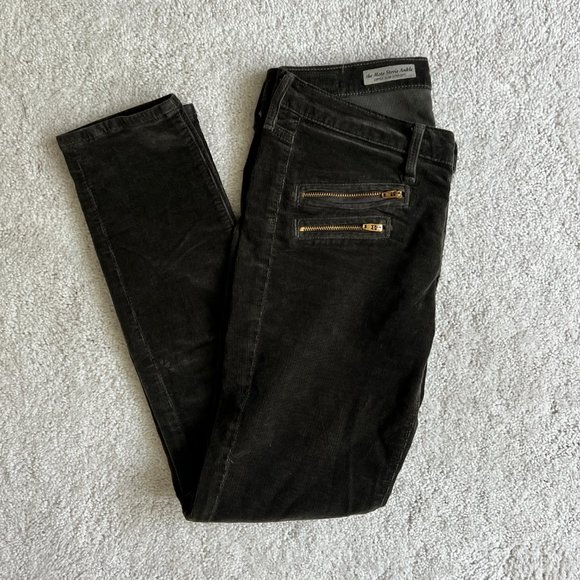 AG Adriano Goldschmied The Moto Stevie Ankle Zipper Slim Straight Corduroy - Picture 4 of 8